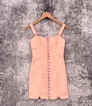 for love & lemons biscotti mini dress FOR LOVE AND LEMONS biscotti mini silk dress